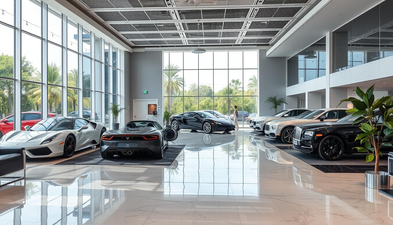 luxury car dealership