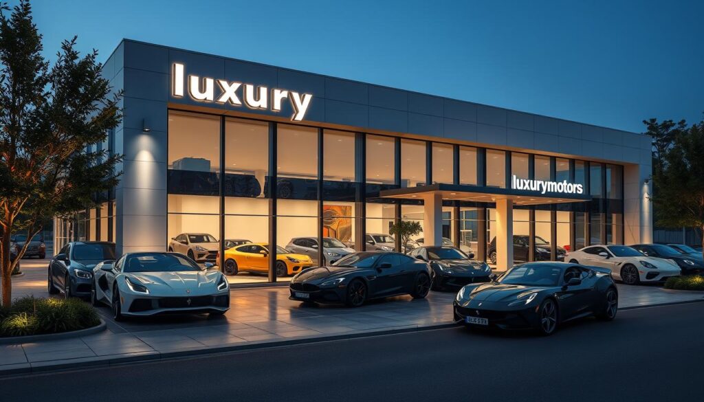 luxury car dealership